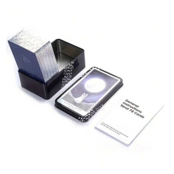 Lunalapin Tarot Deck Rare with Bonus Collectible Storage Tin NWT - Picture 5 of 6